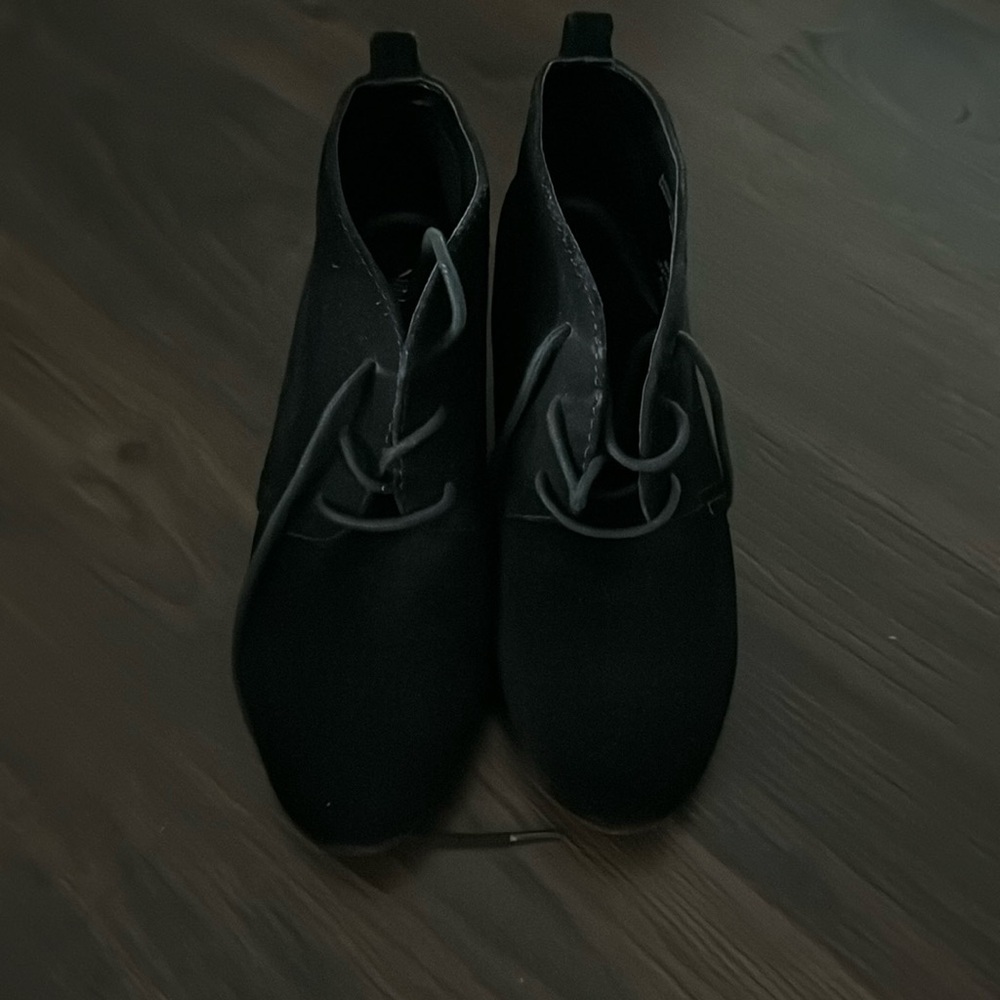 Black Suede Nine West Booties
